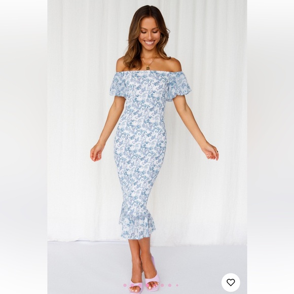 HELLO MOLLY Blessings Midi Dress | Size Large - Picture 3 of 16